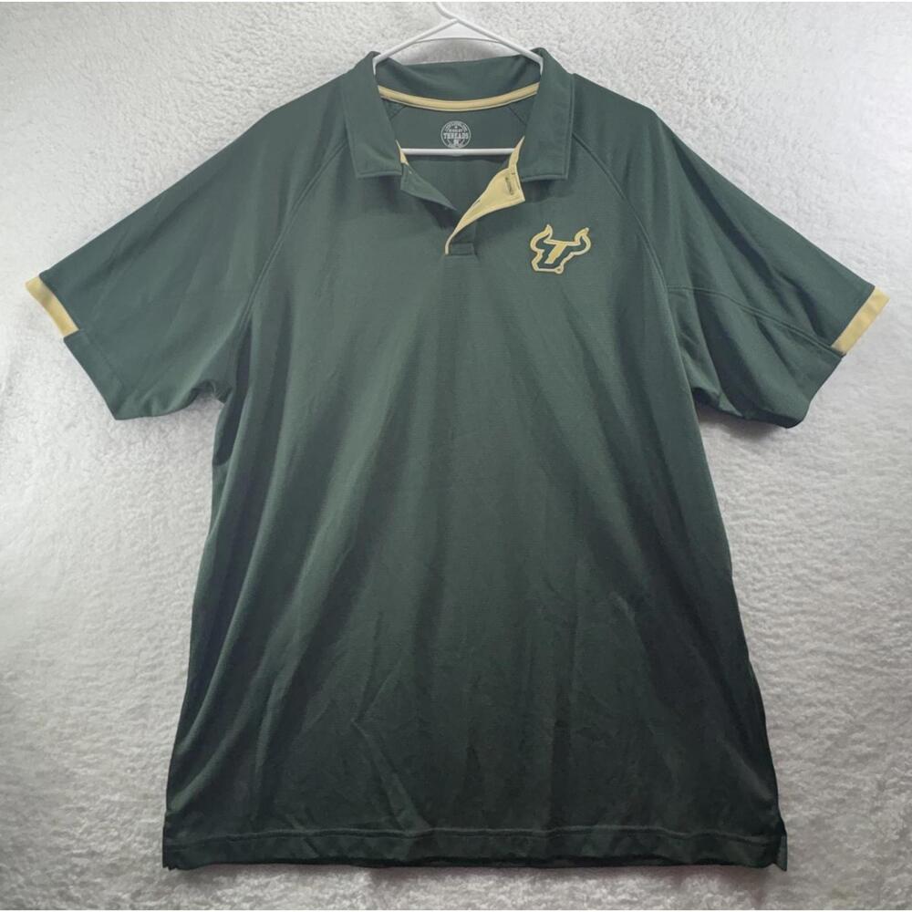 USF Mens Golf Polo Rivalry Threads Mens XL Green University Of South Florida